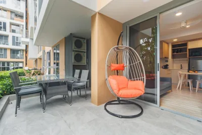 Two-Bedroom Apartment with Garden View — Laguna SkyPark new brand apartments